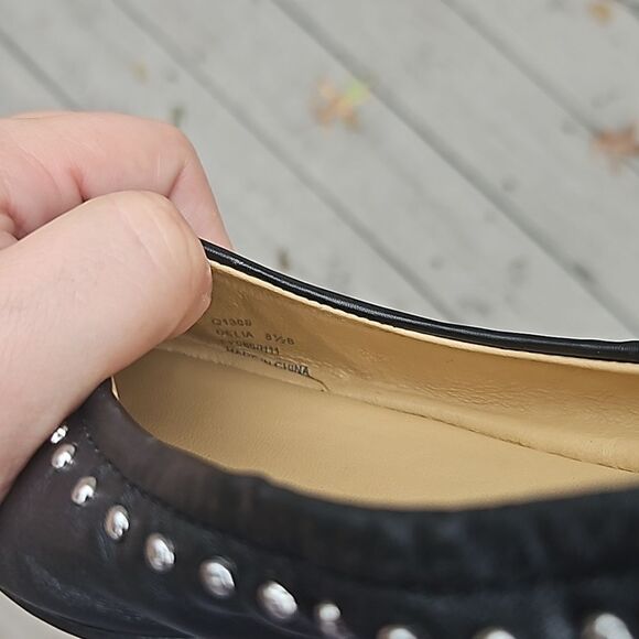 Coach Delia studded and snakeskin flats size 8.5 - Picture 9 of 9